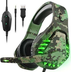 Butfulake Gaming Headset for Nintendo Switch, PS4, Xbox One, PS5 Controller, Laptop, Mac, Noise Cancelling PC Headset with Mic,7.1 Stereo Surround…