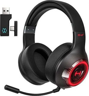 EDIFIER G4s Wireless Noise Cancelling Gaming Headset 15ms Ultra-Low Latency Headphones with Microphone 5.3 Bluetooth Gaming Headset 46 Hour Battery…