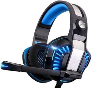 SVYHUOK Gaming Headset for Xbox One,PS4,PC,Laptop,Tablet with Mic,Pro Over Ear Headphones,Noise Canceling,USB Led Light,Stereo Bass Surround for…