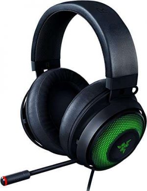 Razer Kraken Ultimate RGB USB Gaming Headset: THX 7.1 Spatial Surround Sound – Chroma RGB Lighting – Retractable Active Noise Cancelling Mic -…