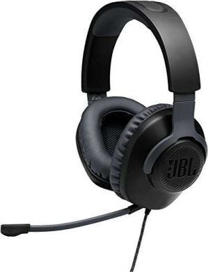 JBL Quantum 100 – Wired Over-Ear Gaming Headphones – Black