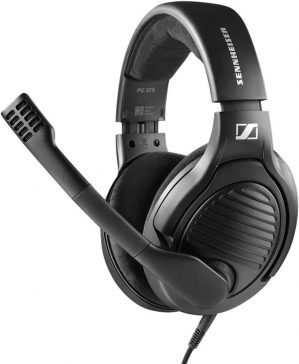 Massdrop x Sennheiser PC37X Gaming Headset — Noise-Cancelling Microphone with Over-Ear Open-Back Design, 10 ft Detachable Cable, and Velour…
