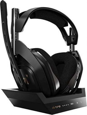 ASTRO Gaming A50 Wireless Headset + Base Station Gen 4 – Compatible with Xbox Series X|S, Xbox One, PC, Mac – Black/Gold