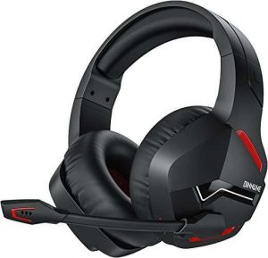 BINNUNE Wireless Gaming Headset with Microphone for PC PS4 PS5 Playstation 4 5, 2.4G Wireless Bluetooth USB Gamer Headphones with Mic for Laptop…