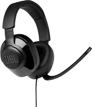 JBL Quantum 300 – Wired Over-Ear Gaming Headphones with JBL Quantum Engine Software – Black