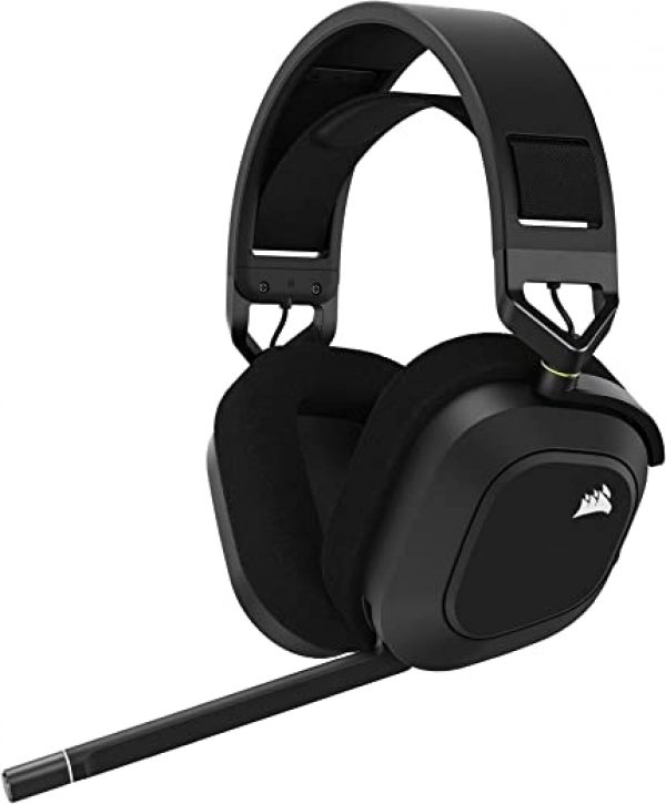 Corsair HS80 RGB WIRELESS Premium Gaming Headset with Dolby Atmos Audio (Low-Latency, Omni-Directional Microphone, 60ft Range, Up to 20 Hours…