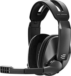 Sennheiser GSP 370 Over-Ear Wireless Gaming Headset, Low-Latency Bluetooth,Noise-Cancelling Mic, Flip-to-Mute, Audio Presets – PC, Mac, Windows,…