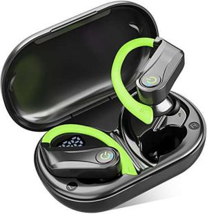 Vanzon Wireless Earbuds Bluetooth Headphones, IPX7 Waterproof Over Ear Earphones for 48Hrs Play Back Sport Earphones,with LED Charging…